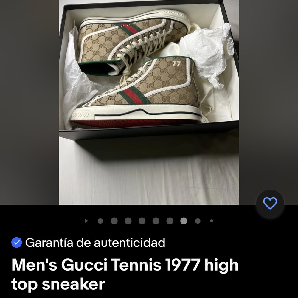 Men's Gucci Tennis 1977 high
top sneaker

© Garantía de autenticidad
